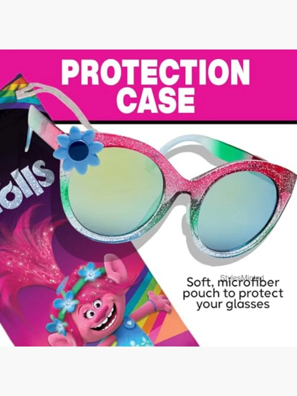 Kids Sunglasses with UV400 Protection Soft Case